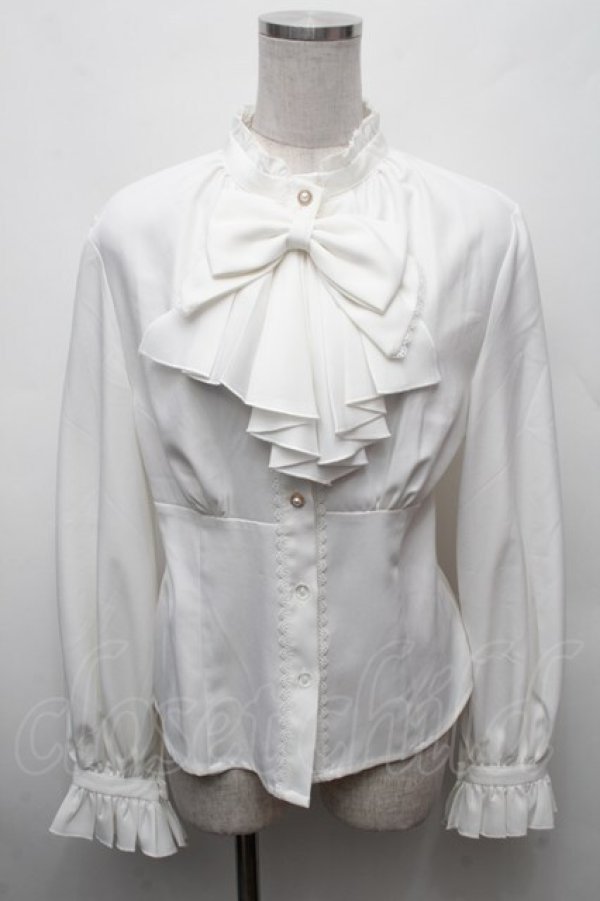 画像1: Forest Wardrobe（海外ロリータブランド） / South of the Forest ブラウス M 白 S-26-03-04-046-LO-BL-HR-ZS (1)