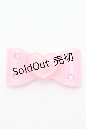 画像: Angelic Pretty / ドロップリボンバレッタ  ピンク S-26-03-04-005-AP-AC-AS-ZS