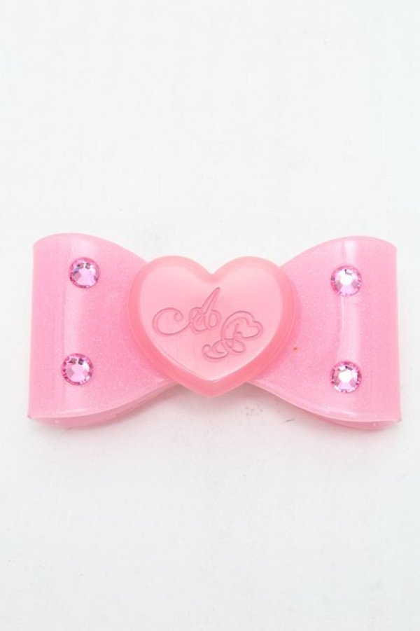 画像1: Angelic Pretty / ドロップリボンバレッタ  ピンク S-26-03-04-005-AP-AC-AS-ZS (1)