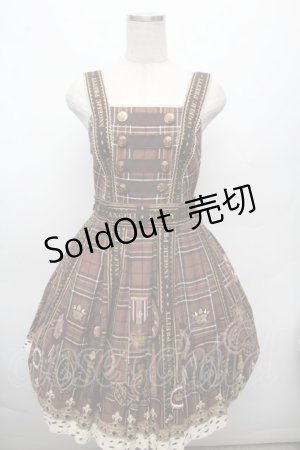 画像: Angelic Pretty / Rosette Collection Specialジャンパースカート  ブラウン S-26-03-04-053-AP-OP-HR-ZS