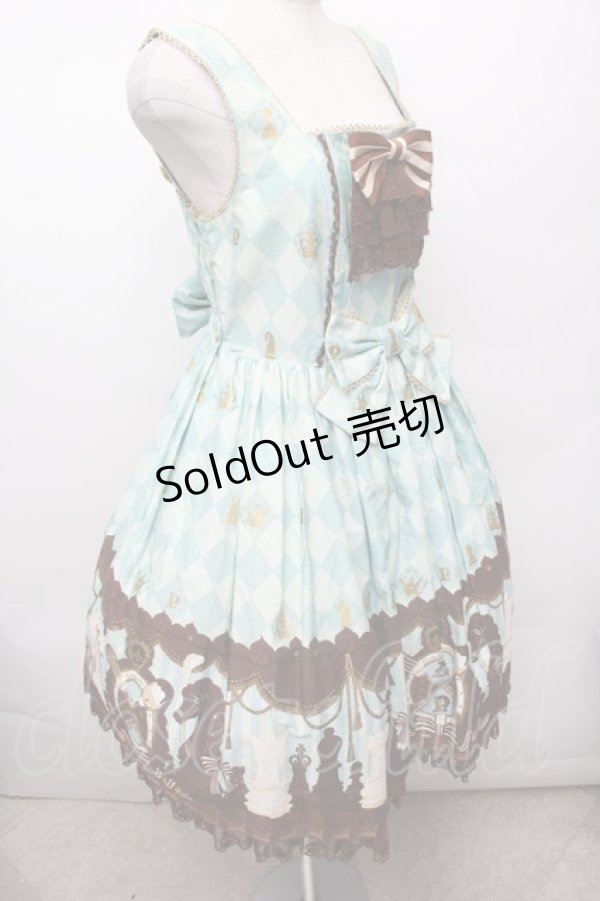 画像3: Angelic Pretty / Chess Chocolateジャボ付ジャンパースカート  ミント S-26-03-04-054-AP-OP-HR-ZS (3)