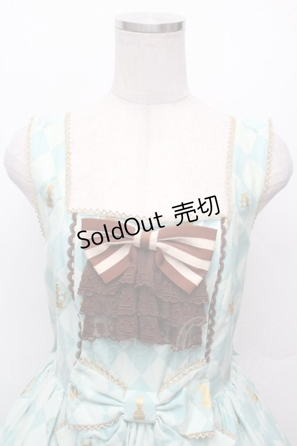 画像4: Angelic Pretty / Chess Chocolateジャボ付ジャンパースカート  ミント S-26-03-04-054-AP-OP-HR-ZS (4)