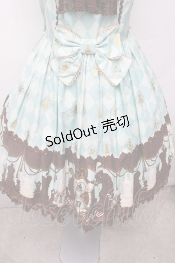 画像5: Angelic Pretty / Chess Chocolateジャボ付ジャンパースカート  ミント S-26-03-04-054-AP-OP-HR-ZS (5)