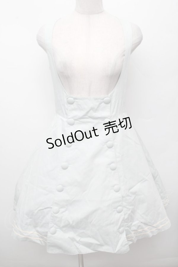 画像1: Victorian maiden / ダブルボタンジャンパースカート  ミント S-26-03-04-055-CL-OP-TE-ZS (1)