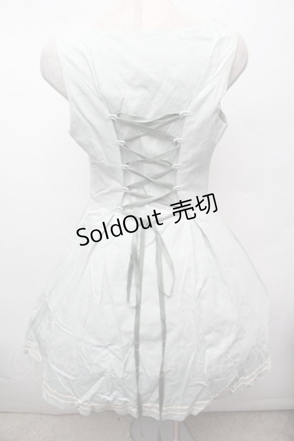 画像2: Victorian maiden / ダブルボタンジャンパースカート  ミント S-26-03-04-055-CL-OP-TE-ZS (2)