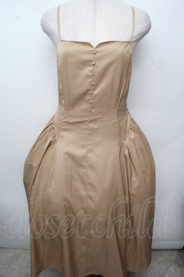 画像1: an another angelus / サイドギャザーキャミワンピース F ベージュ S-26-03-04-057-CA-TO-TE-ZS (1)