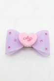 画像1: Angelic Pretty / きらめきハートリボンバレッタ  ラベンダー S-26-03-04-006-AP-AC-AS-ZS (1)