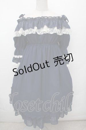 画像: ALICE and the PIRATES / コーディリアワンピース  ネイビー S-26-03-04-060-PA-OP-HR-ZY