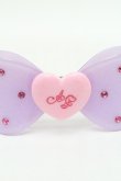 画像4: Angelic Pretty / きらめきハートリボンバレッタ  ラベンダー S-26-03-04-006-AP-AC-AS-ZS (4)