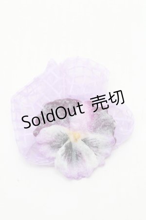 画像: LOLITA / お砂糖すみれシュシュ  ラベンダー S-26-03-04-008-LO-ZA-AS-ZS