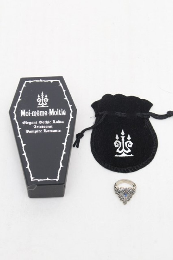 画像4: Moi-meme-Moitie / クロス燭台リング 11号 黒 S-26-03-04-013-MO-ZA-HR-ZS (4)