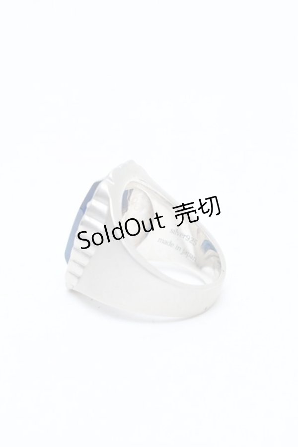 画像3: Moi-meme-Moitie / ビーズ棺リング 11号 青ｘシルバー S-26-03-04-014-MO-AC-HR-ZS (3)