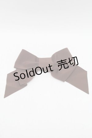 画像: Shirley Temple / グログランリボンバレッタ  ブラウン S-26-03-04-020-ET-AC-HR-ZS