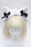 画像2: Angelic Pretty / Milk Catヘッドドレス  白ｘ黒 S-26-03-04-030-AP-AC-HR-ZS (2)