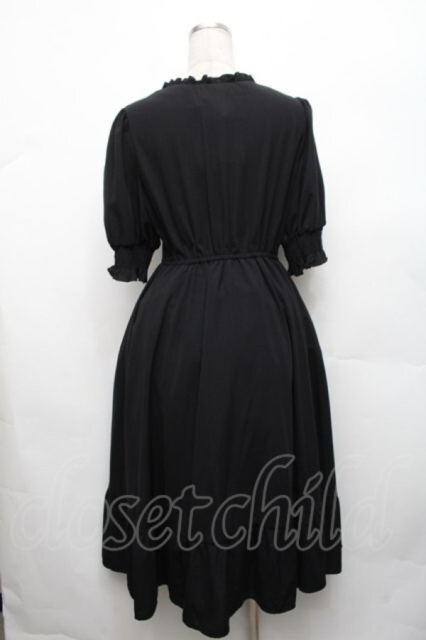 画像2: m petit by misako / AMレースアップワンピース M 黒 S-26-03-06-028-LO-OP-AS-ZS (2)