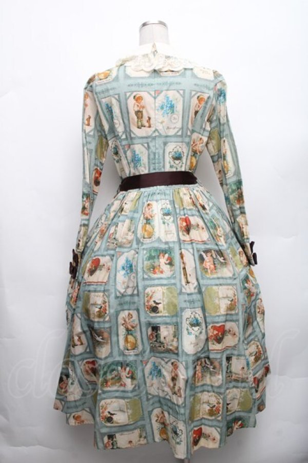 画像2: Innocent World / ベルエポックワンピース  ブルーｘショコラ S-26-03-06-033-IW-OP-AS-ZS (2)