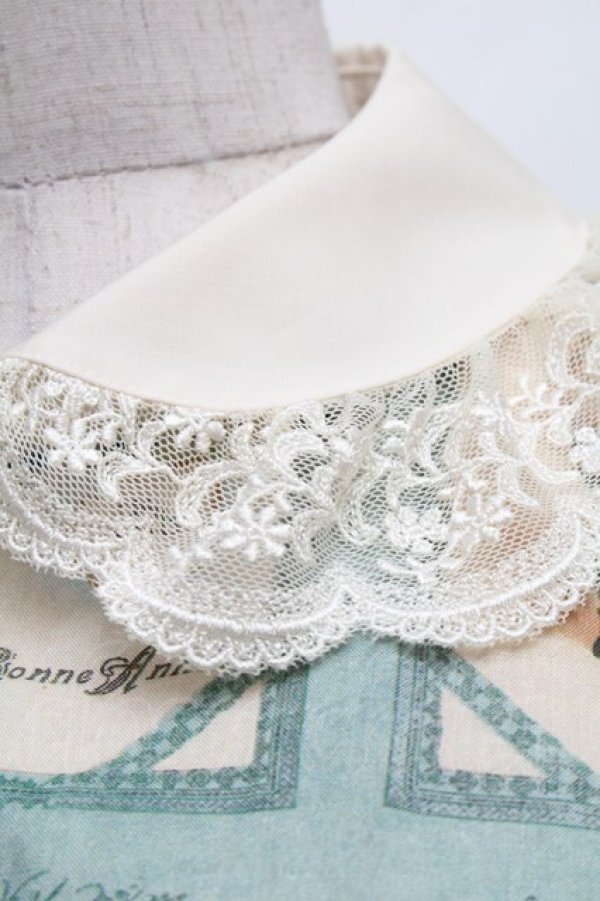 画像4: Innocent World / ベルエポックワンピース  ブルーｘショコラ S-26-03-06-033-IW-OP-AS-ZS (4)