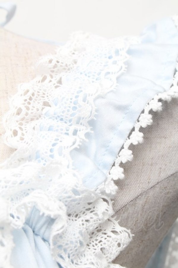 画像4: BABY,THE STARS SHINE BRIGHT / シャーリングベビードールジャンパースカート（2022年）  サックス S-26-03-06-037-BA-OP-AS-ZS (4)