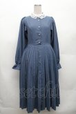 画像1: m petit by misako / AM*レースエリプリーツワンピース M ブルー S-26-03-06-038-LO-OP-AS-ZS (1)