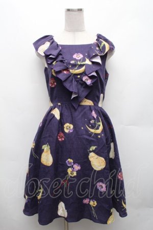 画像: MILK / ベルベットムーンドレス  紫 S-26-03-06-039-ML-OP-AS-ZS