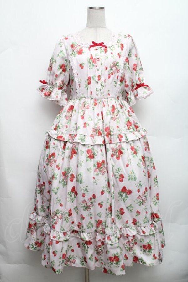 画像1: axes femme kawaii / クラシックベリーワンピース  ピンク S-26-03-06-041-AX-OP-AS-ZS (1)