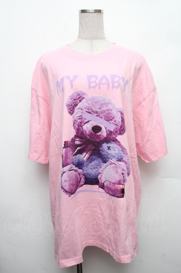 画像1: Amilige / Baby Bear BIG Tシャツ  ピンク S-26-03-06-005-PU-TS-HR-ZS (1)