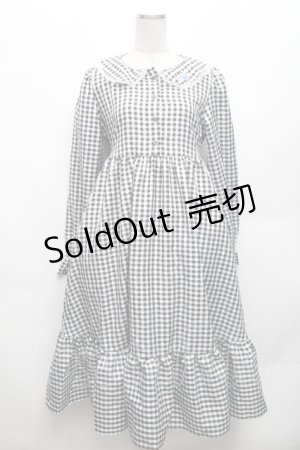 画像: FLC / 星名桜子/ギンガムチェックワンピース M 黒ｘ白 S-26-03-06-047-LO-OP-AS-ZS