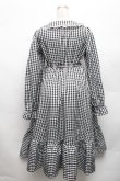 画像2: FLC / 星名桜子/ギンガムチェックワンピース M 黒ｘ白 S-26-03-06-047-LO-OP-AS-ZS (2)