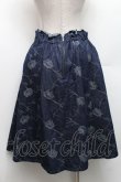画像2: axes femme / バラベルト付柄デニムスカート M 紺 S-26-03-06-050-AX-SK-TE-ZS (2)