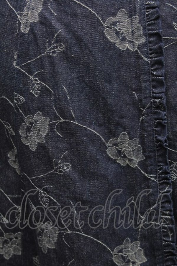 画像3: axes femme / バラベルト付柄デニムスカート M 紺 S-26-03-06-050-AX-SK-TE-ZS (3)