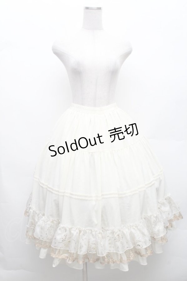 画像1: Precious CLOVE / 裾レースシフォンスカート  キナリ S-26-03-06-053-LO-TO-HR-ZS (1)