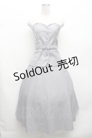 画像: an another angelus / ビスチェセットアップ F グレー S-26-03-06-055-CA-OP-TE-ZS