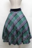 画像2: an another angelus / ビッグチェックフレアースカート F グリーン×ネイビー S-26-03-06-056-CA-SK-TE-ZS (2)
