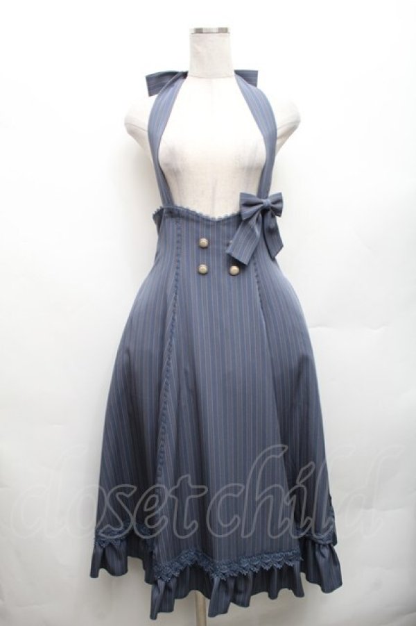 画像1: Forest Wardrobe（海外ロリータブランド） / South of the Forest ホルターネックスカート M ブルー S-26-03-06-058-LO-SK-HR-ZS (1)