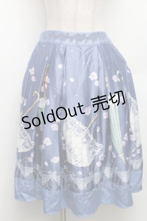 画像: axes femme POETIQUE / レトロアンブレラタックスカート  ブルー S-26-03-06-060-AX-SK-AS-ZS