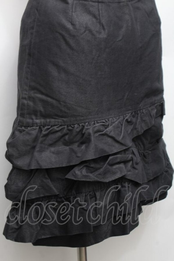 画像3: Jane Marple Dans Le Salon / デニムスカート  黒 S-26-03-06-065-JM-SK-AS-ZS (3)