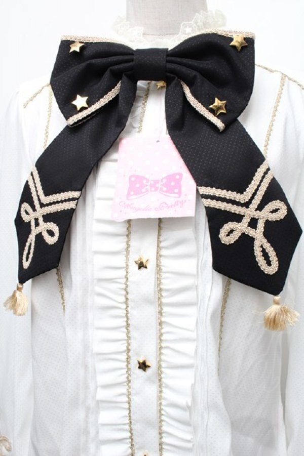 画像4: Angelic Pretty / CIRCUS Ribbonブラウス  白ｘ黒 S-26-03-06-007-AP-BL-AS-ZS (4)