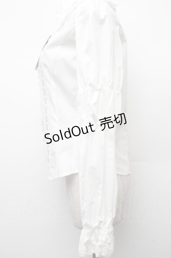 画像3: Innocent World / クラシカルリボンブラウス L 白 S-26-03-06-008-IW-BL-AS-ZS (3)