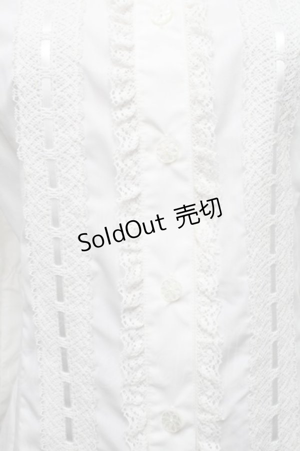 画像5: Innocent World / クラシカルリボンブラウス L 白 S-26-03-06-008-IW-BL-AS-ZS (5)