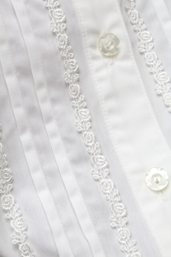 画像5: Innocent World / トーションレースラウンドネックブラウス L 白 S-26-03-06-009-IW-BL-AS-ZS (5)