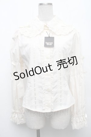 画像: Innocent World / クラシカルリボンブラウス L オフ S-26-03-06-010-IW-BL-AS-ZS