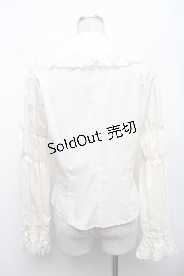 画像2: Innocent World / クラシカルリボンブラウス L オフ S-26-03-06-010-IW-BL-AS-ZS (2)