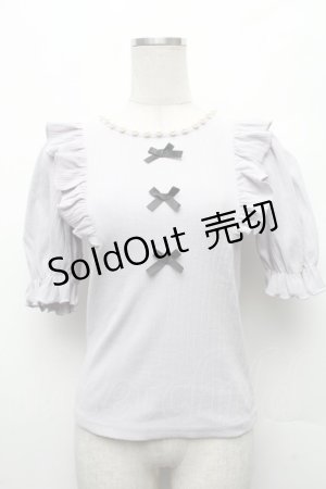 画像: Ank Rouge / パールプチリボンリブニット  ラベンダー S-26-03-06-002-CA-TO-HR-ZS