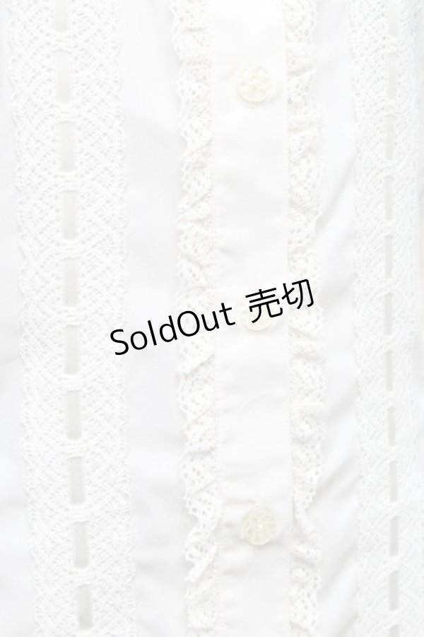 画像5: Innocent World / クラシカルリボンブラウス L オフ S-26-03-06-010-IW-BL-AS-ZS (5)