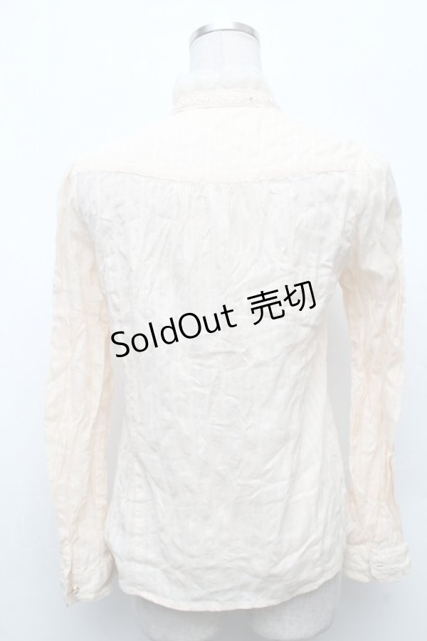 画像2: axes femme kawaii / プリーツカラーブラウス  オフ S-26-03-06-011-AX-BL-AS-ZS (2)