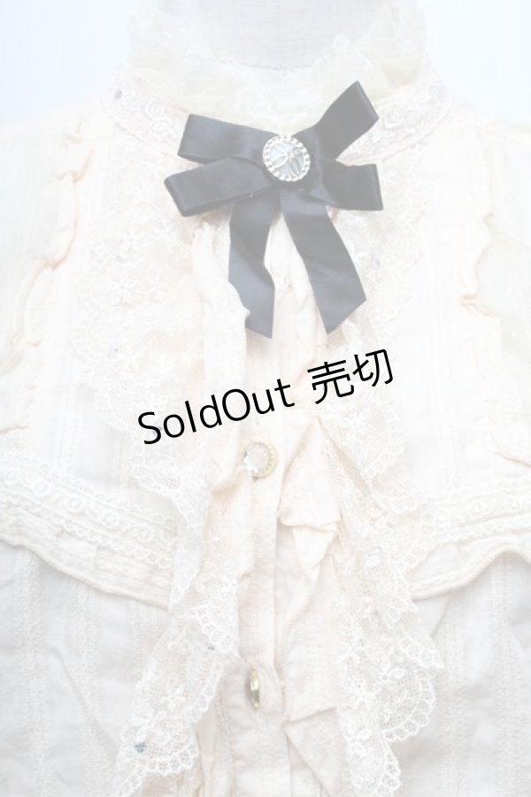 画像3: axes femme kawaii / プリーツカラーブラウス  オフ S-26-03-06-011-AX-BL-AS-ZS (3)