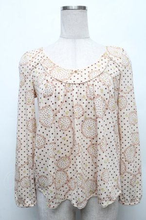 画像: Cherir la femme / コットンワンピース  ブラウン S-26-03-06-012-LO-OP-AS-ZS