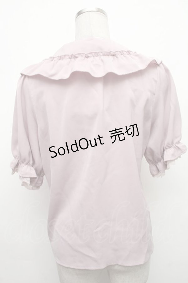 画像2: MA*RS / 襟フリルリボン半袖ブラウス  ピンク S-26-03-06-015-EL-BL-HR-ZS (2)