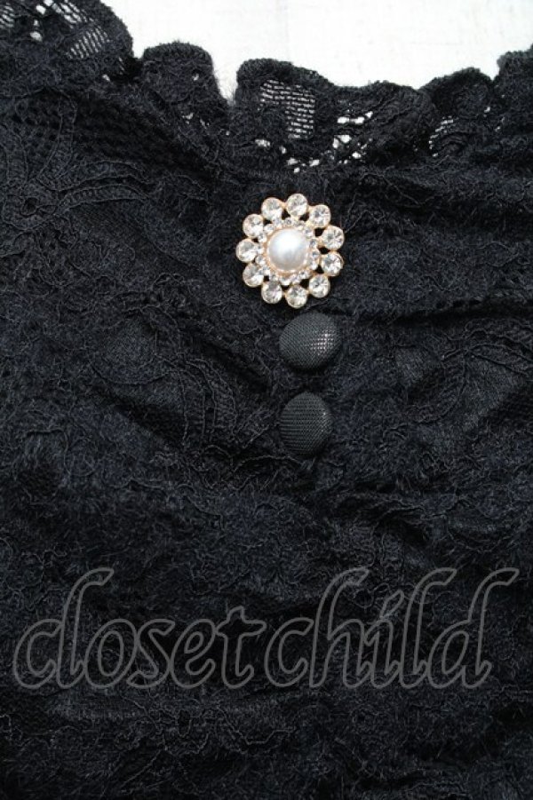 画像3: evelyn / 肩フリル花柄ワンピース  サックス S-26-03-06-019-LO-OP-HR-ZS (3)