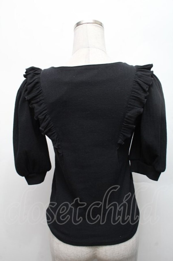 画像2: Ank Rouge / プチリボンリブニット  黒 S-26-03-06-021-CA-TO-HR-ZS (2)